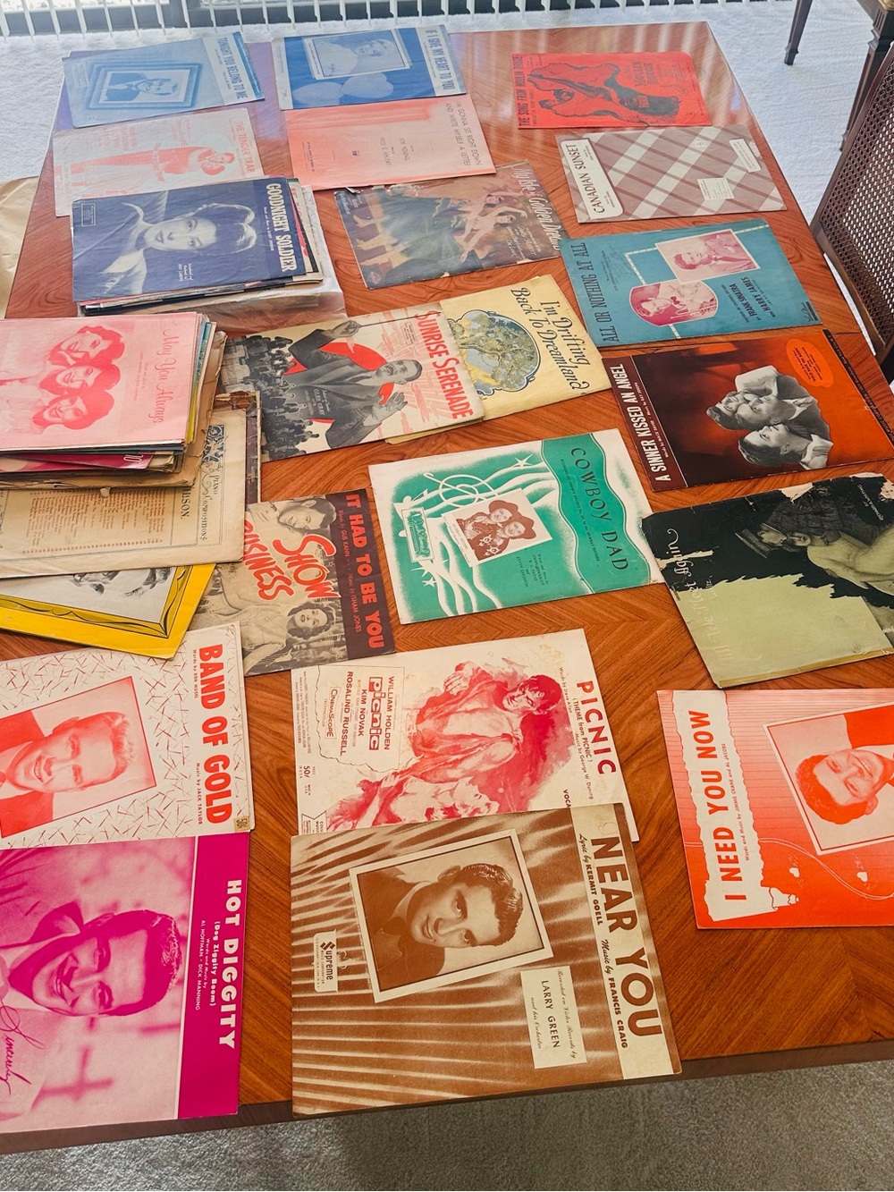Vintage Sheet Music Collection - Assorted Genres Post-War and early 20th century